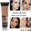 Miss Rose 37ml Matte Liquid Foundation Creme Macio Matte Longo Wear Controle de Óleo Concealer Fashion Basic Maquiagem Beleza