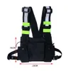 Designer- Peito Moda Rig Rig Rig Bag Hop Vest Backpack Reflexivo Harness Bolsa Frontal Bag Pack Functional Cintura Streetwear Bag