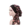 New Women Elegant King Flower Elastic Mesh Turban Chemo Cap Beanie Head Wrap Head Muslim Scarf jlloIl yy_dhhome