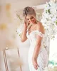 2020 Arabo Aso Ebi Plus Size Lussuosi Abiti da sposa in rilievo di pizzo Sirena Abiti da sposa sexy Abiti da sposa vintage236c