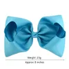 Dziecko 8 -calowa Grosgrain Bow Bow Barrettes Klipy do włosów Girls Girl