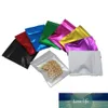100 Uds. Bolsas de papel de aluminio de 9 colores bolsas de bolsillo planas sellables para almacenamiento de especias dulces bolsa Mylar a prueba de olores