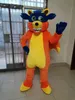 Hot High Quality Real Pictures Fox Mascot Kostym Gratis frakt