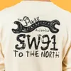 SIMWOOD Autumn New long sleeve tshirt men letter print tops 100% cotton 240g thick plus size comfortable t-shirt 201203