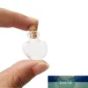 Love Hearts Shape Mini Cute Glass Bottles Pendants Small Diy Bottles With Cork Transparent Clear Jars Gift Vial 100pcs Wholesale