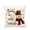 Taie d'oreiller de Noël Couvre Décorations de Noël Rouge Noir Plaids Coussin Coussins Cas Pour Arbre De Noël Camion Père Noël Bonhomme De Neige HH9-3418