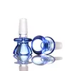 Accessoires bol coloré pièce pour verre Bong diapositives entonnoir bols tuyaux 5mm bongs couleur fumante grossiste enivrant plates-formes pétrolières pièces 14mm 18mm