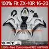 Einspritzverkleidungen für KAWASAKI NINJA ZX 10 R 1000 CC ZX1000 C 16-20 105No.44 ZX Gloss Black 10R 1000CC ZX-10R ZX10R 16 17 18 19 20 ZX-1000 2016 2017 2018 2019 2020 OEM-Karosserie