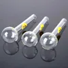 2022 15cm Smile Face Clear Pyrex Glass Oil Burner Pipes For Oil Rigs Water Glass Bongs Acessórios para Fumar SW15