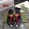 2022 Slides Desinger Women Slippers Fashion sandal Slide Black Golden Red Leather Rubber Flip Flops Brand Shoe Ladie Shoes Sandals Slipper 35-45 [With Box]