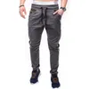 Men's Pants Mens Large Camouflage Stitching Lanyard Belt Casual Color Matching Style Joggers For Men
