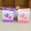 Candy Boxes Wedding Birthday Party Festival Double Hollow Love Heart Laser Cut Wrap Gift Paper Box Case T2I53402