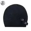 Beanieskull Caps fs Winter Hat for Women Beanies Hats Fur Black Wool Knitte Skulliesエレガントなカジュアルソリッドボンネット