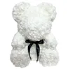 Fleurs décoratives de mariage 25 cm Rose ours en peluche meilleur cadeau de Saint Valentin pour petite amie Rose ours fleur artificielle ours de Roses