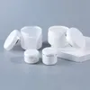 20g 30g 50g 100g 150g 200g vit plastburk med lock tomma återfyllningsbara kosmetiska flaskor Make up Face Cream Lotion Storage Container