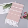 Mångsidig Bra absorberande handduk Multicolour Polyester Bomull Turkiska Tassels Strandhanddukar Sjal Scarf Yoga Mat Tapestry Ny 28 12SP L2