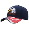 American Flag Baseball Cap Eagle Haft Snapback Camo Outdoor Sports Hats Hats Wszechstronne na zewnątrz filtra przeciwsłoneczne Hat Zcgy19422396