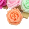 200 sztuk / partia 4 cm Sztuczne Mini Pe Foam Rose Flower Head do Wedding Home Decoration DIY Wieniec Craft Akcesoria Fake Flowers LJ200910