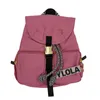 Luxo espanhol e grande capacidade simples bolsa feminina mochila com cordão3598261
