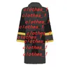 ブランドコットンローブバスローブユニセックスナイトローブ良質睡眠ローブファッションローブ通気性エレガントな女性服kl250n
