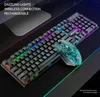 T3 teclado carregamento sem fio e mouse set jogo teclado mecânico iluminado e mouse definir o transporte livre