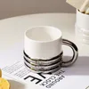 Tazza da caffè in ceramica stile europeo Cappuccino Latte Fancy Coffee Garland Tazze