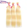 #613 Blonde Bundles Brazilian Virgin Silky Straight Body Deep Natural Wave Human Hair Weave Water Wave Platinum Blonde Extensions 3pcs Deals