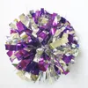 Cheerleading 50g cheerleader dans pompoms (10 stycken / mycket) metalliska pom poms färg kan gratis kombination hantera välja1