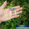 100 pcs Clear Transparent Small Injection Glass Bottles with Rubber Stopper DIY Glass Jars Medical Vials New Arrival