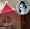 360 ° Rotera Auto Cameras Light Bulb Wireless IP-kameraövervakning WIFI Kamera Color Night Vision Fjärrvy