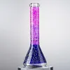 14Inch Water Hookahs Glow in the Dark 7mm Thick Heady Beaker Bong Oil Dab Rigs Water Pipes With Bowl & Downstem Glass Bongs LXMD20108