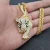 Stainless steel Lion Leopard tiger head bottle opener pendant 201014