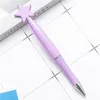 2022 new Creative Cute Highlight Star butterfly Shape Plastics Ballpoint Pen Spinning Gel Pen Writing Supplies