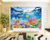 Beibehang Custom Wallpaper HD Underwater World TV Bakgrund Väggmålningar Heminredning vardagsrum sovrum väggmålning 3D