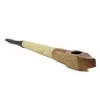 En gros Nouvelle Arrivée En Bois Longueur 145 MM creative acrylique main torche forme bois tabac cigarette pipe