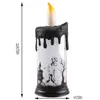 PheiLa LED Flammes Lumière Chaude Bougies Lampe À Piles pour Halloween Intérieur Salon Horreur Décoration H1222