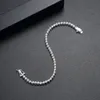 Hip Hop Tennis Diamonds Chain Armband för män Fashion Luxury Copper Zircons Armband Golden Silver Chains
