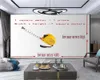 3D 벽지 침실 아름 다운 화이트 서클 3D 벽지 홈 장식 거실 침실 Wallcovering HD 벽지