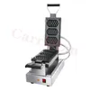 Piatto da forno Macchina per waffle Macchina per pancake antiaderente Apparecchio di cottura elettrico commerciale Acciaio inossidabile 220V Creatore di attrezzature per la ristorazione Strumenti per torte