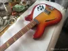 Custom whole high quality cherry red 4string bass guitar with customized service5067560