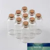 27x58x12.5mm 20ml Cute Mini Glass Bottle with Corks Small Glass Jars Gift Bottles 100pcs Factory Wholesale Wedding Wish Gift Jar