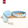 Muttco Retailing Self-Design Incised Pet Nome The Sky Famade a 5 dimensioni Collar per cani e Leash LJ201111