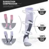 Chaussettes de compression Bas d'allaitement en nylon Spécialisé pour le cyclisme en plein air Chaussettes respirantes pour adultes à séchage rapide