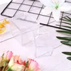 1pc Plastic Transparent Clear Boîtes-cadeaux Transparent Cube Mariage favor