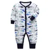 0-24M nouveau-né enfant bébé garçons filles vêtements à manches longues dessin animé impression barboteuse mignon combinaison automne hiver nouveau-né corps tenue G1221