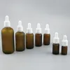 360 x 5ml 10ml 15ml 20ml 30ml 50ml 100ml Essential Oil Frosted Brown Bottle With Dropper For Bottle