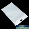 Clear + White Pearl Plastiktüten Poly Opp Packing Reißverpackung Reißverschluss Retailpaketpaket für Telefonkoffer Kabel Schmuck Hand Spinner große Größe