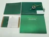 Top Watch Box Original Correct Matching Green Booklet Papers Security Card for Rolex Boxes Booklets Watches Print Custom Card301u