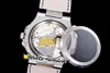 Top New PFF 40mm Sport 5712 / 1A-001 5712 Mecánico Cuerda manual Reloj para hombre Moon Phase Power Reserve D-Blue Dial Correa de cuero Hello_Watch