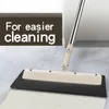 Mop Floor Squeegee مع مقبض الفولاذ المقاوم للصدأ إزالة أداة تنظيف المياه المائية نافذة Cleanner Lazy Sweep T200628336E